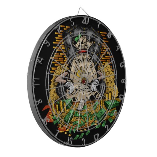 Geldbeutel Dartscheibe (Vorderseite Links)