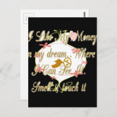 Geldbeutel Dream Design Postkarte (Vorne/Hinten)