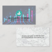 Geldbeutel | Fin Tech | Diagramme Visitenkarte (Vorne/Hinten)