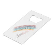 🙂 GELDBEUTEL FLASCHENÖFFNER (Vorderseite Schrägansicht)