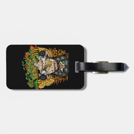 Geldbeutel Gepäckanhänger (Rückseite horizontal)