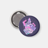 Geldbeutel Niedlich rosa Halloween-Flasche Magnet (Vorderseite/Rückseite)