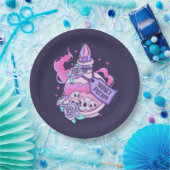 Geldbeutel Niedlich rosa Halloween-Flasche Pappteller (Party)