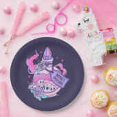 Geldbeutel Niedlich rosa Halloween-Flasche Pappteller (Party)