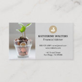 Geldbeutel | Pflanze ändern Visitenkarte (Vorderseite)