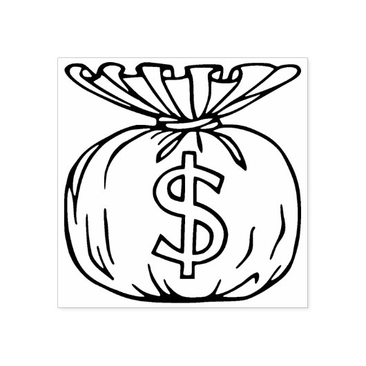 Geldbeutel Rubber-Briefmarke Gummistempel (Prägung)