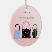 Geldbeutel sind meine Leidenschaft Keramikornament (Rechts)