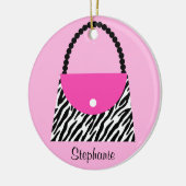 Geldbeutel-Weihnachtsverzierung Keramikornament (Links)