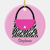 Geldbeutel-Weihnachtsverzierung Keramikornament (Hinten)