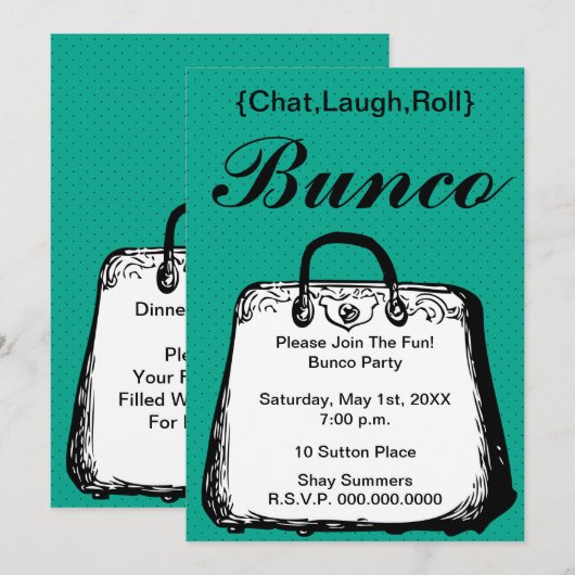 Geldbörse Einladung (Vorne/Hinten)