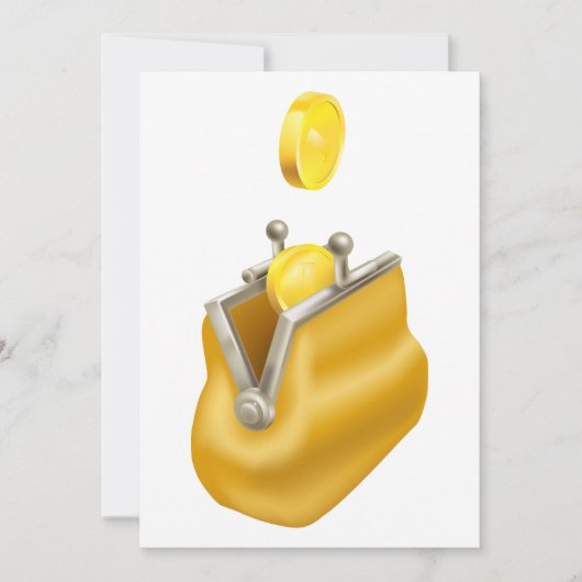 Geldbörse Einladung (Vorderseite)