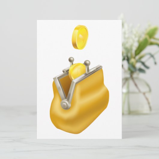 Geldbörse Einladung (Stehend Vorderseite)