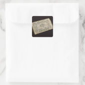 Geldbörse Quadratischer Aufkleber (Tasche)