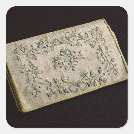 Geldbörse Quadratischer Aufkleber (Vorderseite)