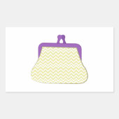 Geldbörse Rechteckiger Aufkleber (Vorderseite)