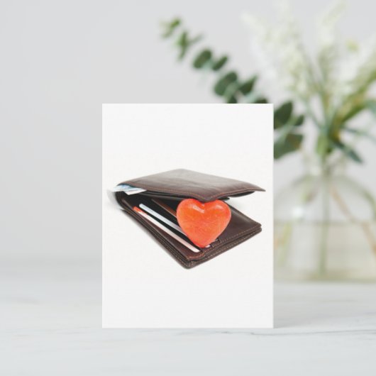 Geldbörsenromane Postkarte (Stehend Vorderseite)