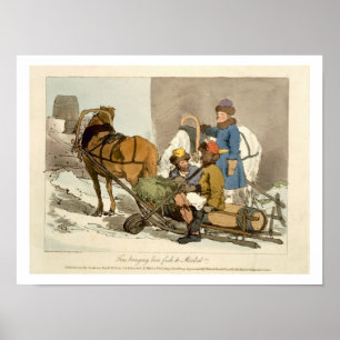 Geldbußen für den Verkauf von lebendem Fisch Poster