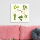 Geldbußen Herbes Canvas Print Leinwanddruck (Insitu (Wohnzimmer))