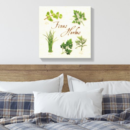 Geldbußen Herbes Canvas Print Leinwanddruck (Insitu (Schlafzimmer))