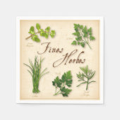 Geldbußen Herbes Paper Napkins Serviette (Vorderseite)