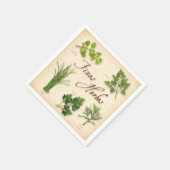 Geldbußen Herbes Paper Napkins Serviette (Ecke)
