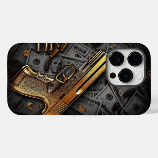 Geldgewehr Case-Mate iPhone Hülle (Rückseite (Horizontal))