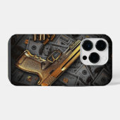 Geldgewehr iPhone Hülle (Rückseite (Horizontal))