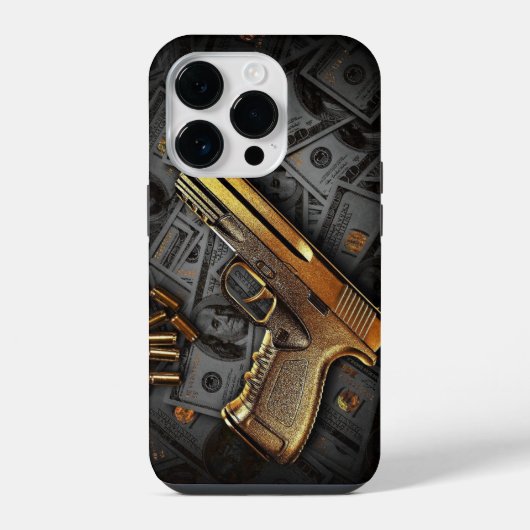 Geldgewehr iPhone Hülle (Rückseite)