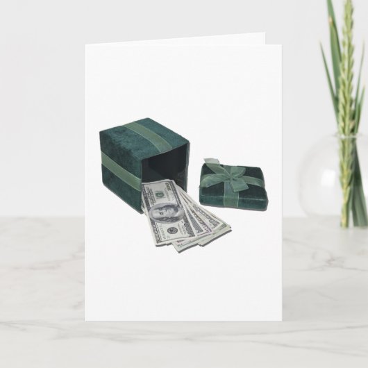 GeldGreenGiftBox112611 Feiertagskarte (Vorderseite)