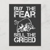 Geldhandelsgeschenk Börsenanleger Postkarte (Vorderseite)