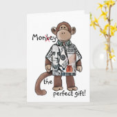 Geldkarte/Monkey-Grußkarte Karte (Gelbe Blume)