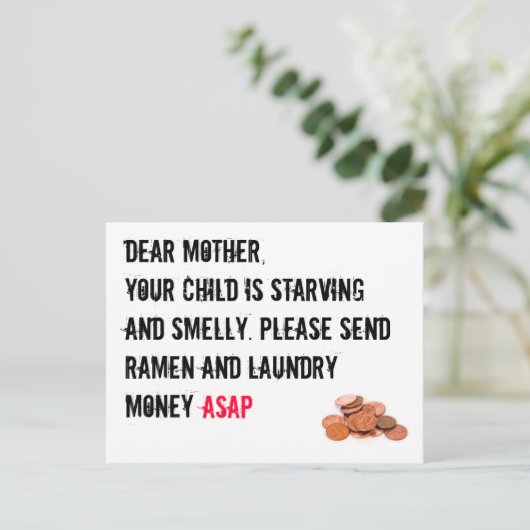 Geldkarte Postkarte (Stehend Vorderseite)