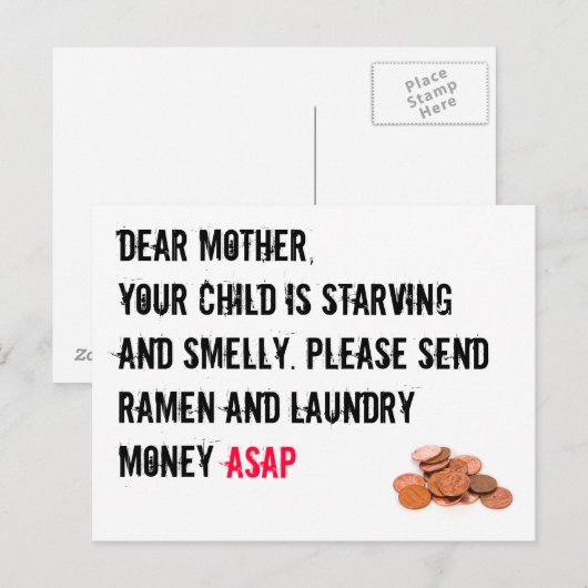 Geldkarte Postkarte (Vorne/Hinten)