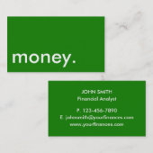 Geldkarte Visitenkarte (Vorne/Hinten)