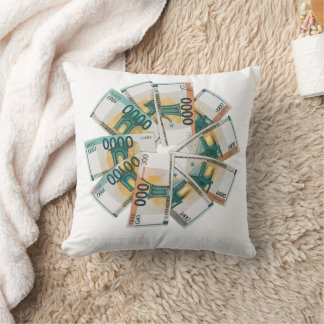 Geldkissen – Luxusdesign mit Euro-Motiven Kissen