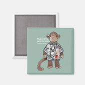 Geldkurs für Affen Magnet (Vorderseite/Rückseite)