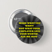 Geldmacher-Knopf Button (Vorne & Hinten)