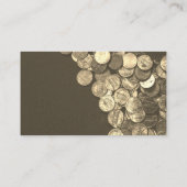 Geldmanager | Rechnungslegung | Münzen Visitenkarte (Rückseite)