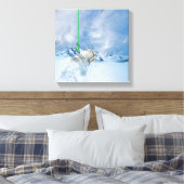 Geldmenge auf Fischhaken Leinwanddruck (Insitu (Schlafzimmer))