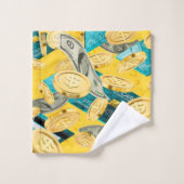 Geldmuster Badhandtuch Set (Waschlappen)