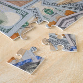 Geldpuzzle mit 100 Dollar-Scheine Puzzle (Seite)