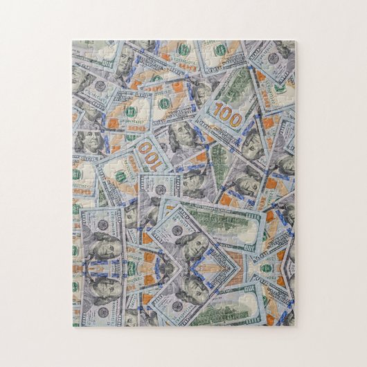 Geldpuzzle mit 100 Dollar-Scheine Puzzle (Vertikal)