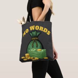 Geldraub - Geldsymbol - keine Worte Tasche