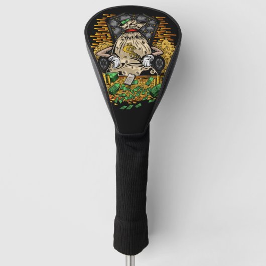 Geldsack Golf Headcover (Vorderseite)
