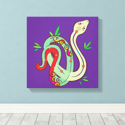 Geldschlange Leinwanddruck (Insitu (Holzboden))