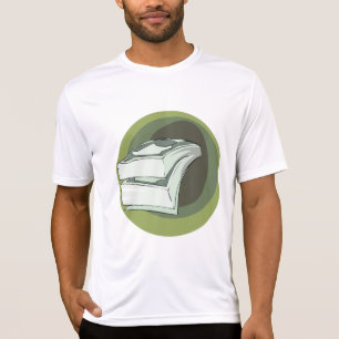 Geldstapel Bargeld Grüne Rücken T-Shirt