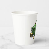 Geldstapel mit Geldmünzen Pappbecher (Rechts)