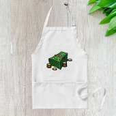 Geldstapel mit Geldmünzen Schürze