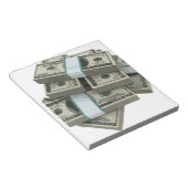 Geldstapel Notizblock (angewinkelt)