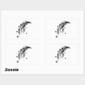 Geldstream-Rechteck-Aufkleber Rechteckiger Aufkleber (Blatt)